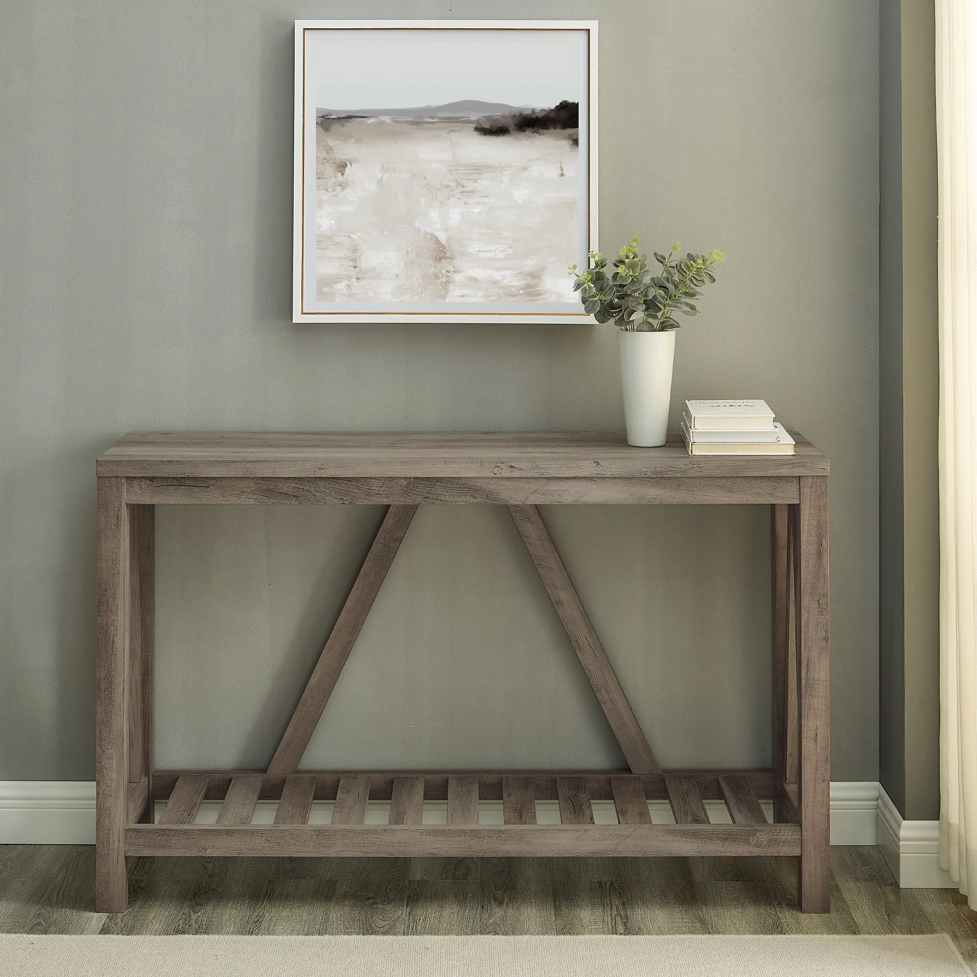 A-Frame Rustic Entry Table - Image 19