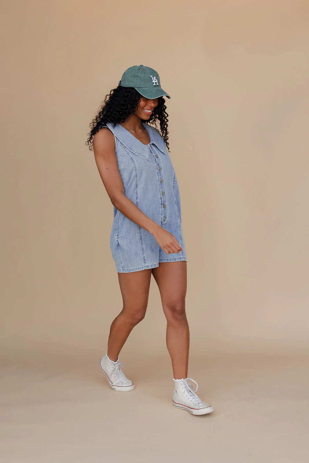 A Little Something Collared Romper - Image 7