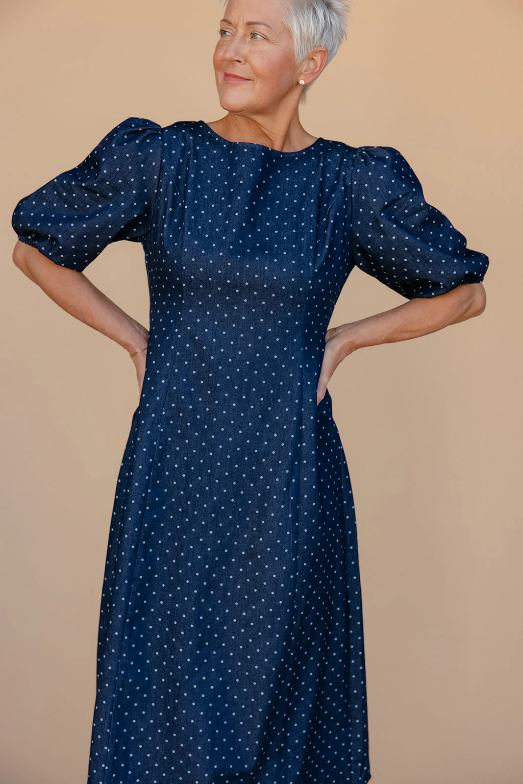After Dusk Polka Dot Dress - Image 9