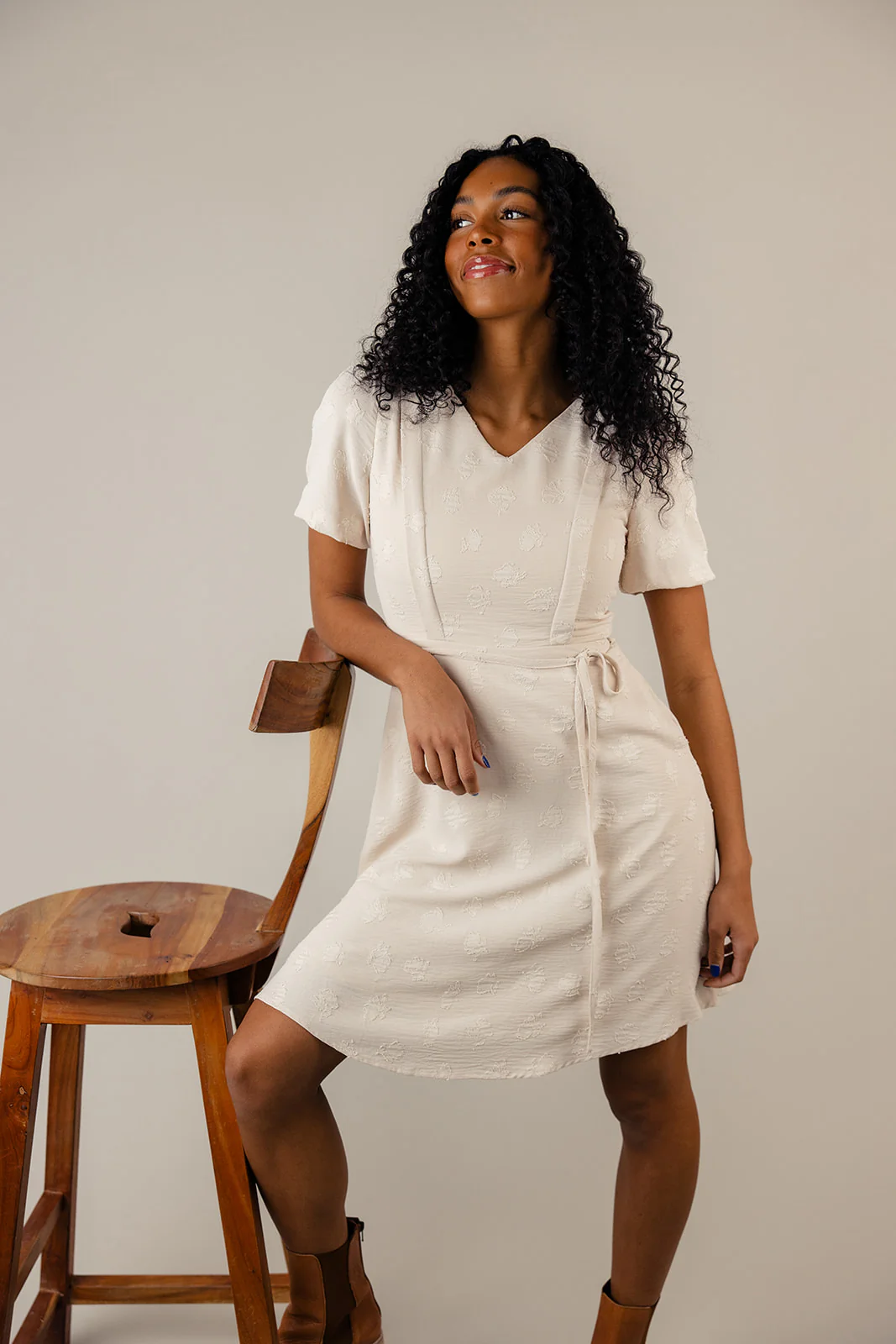 Alyssa Embossed MOM Dress - Image 8