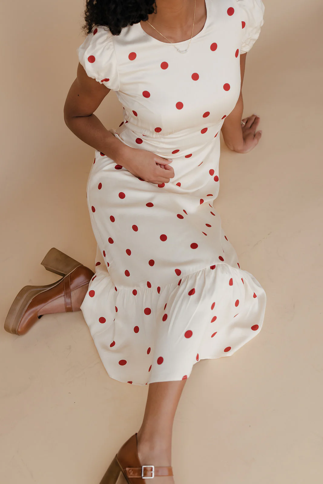 Amelie Polkadot Midi Dress - Image 10