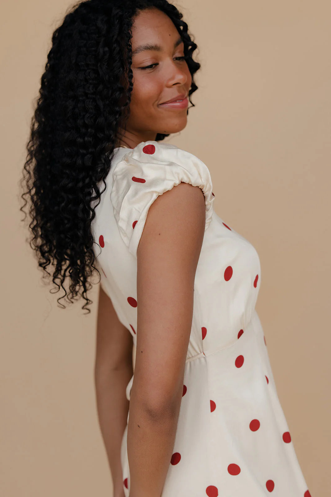 Amelie Polkadot Midi Dress - Image 2