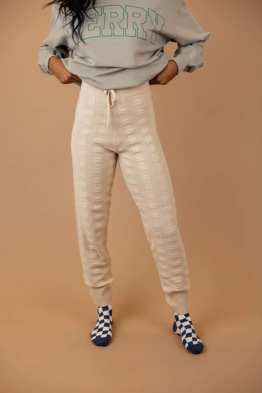 Antonoff Textured Joggers - Image 3