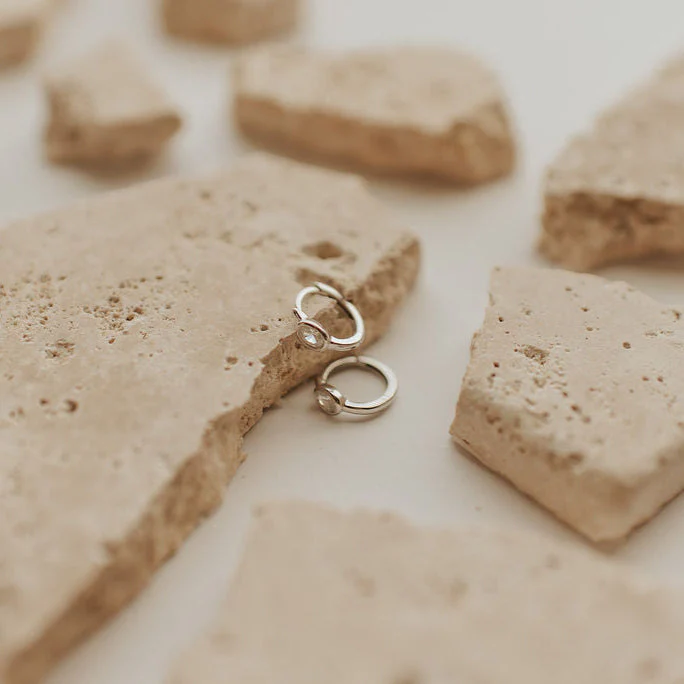 Aspen Diamond Hoops - Image 2