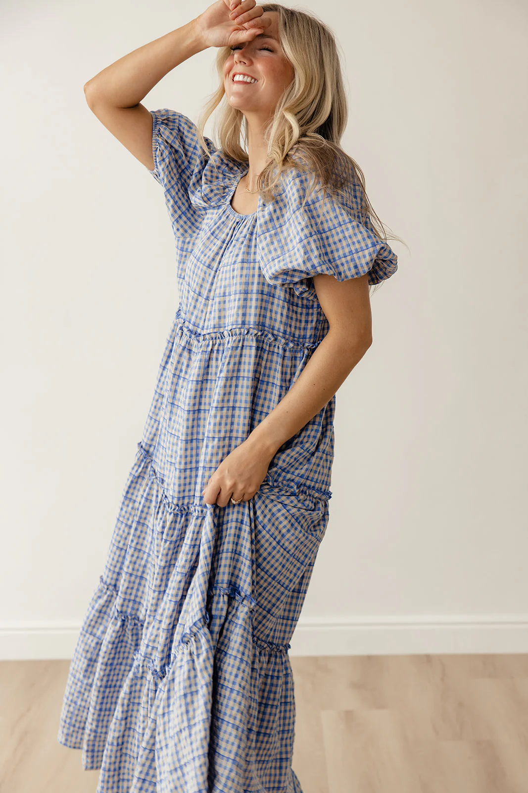 Audie Gingham Tiered Maxi - Image 27