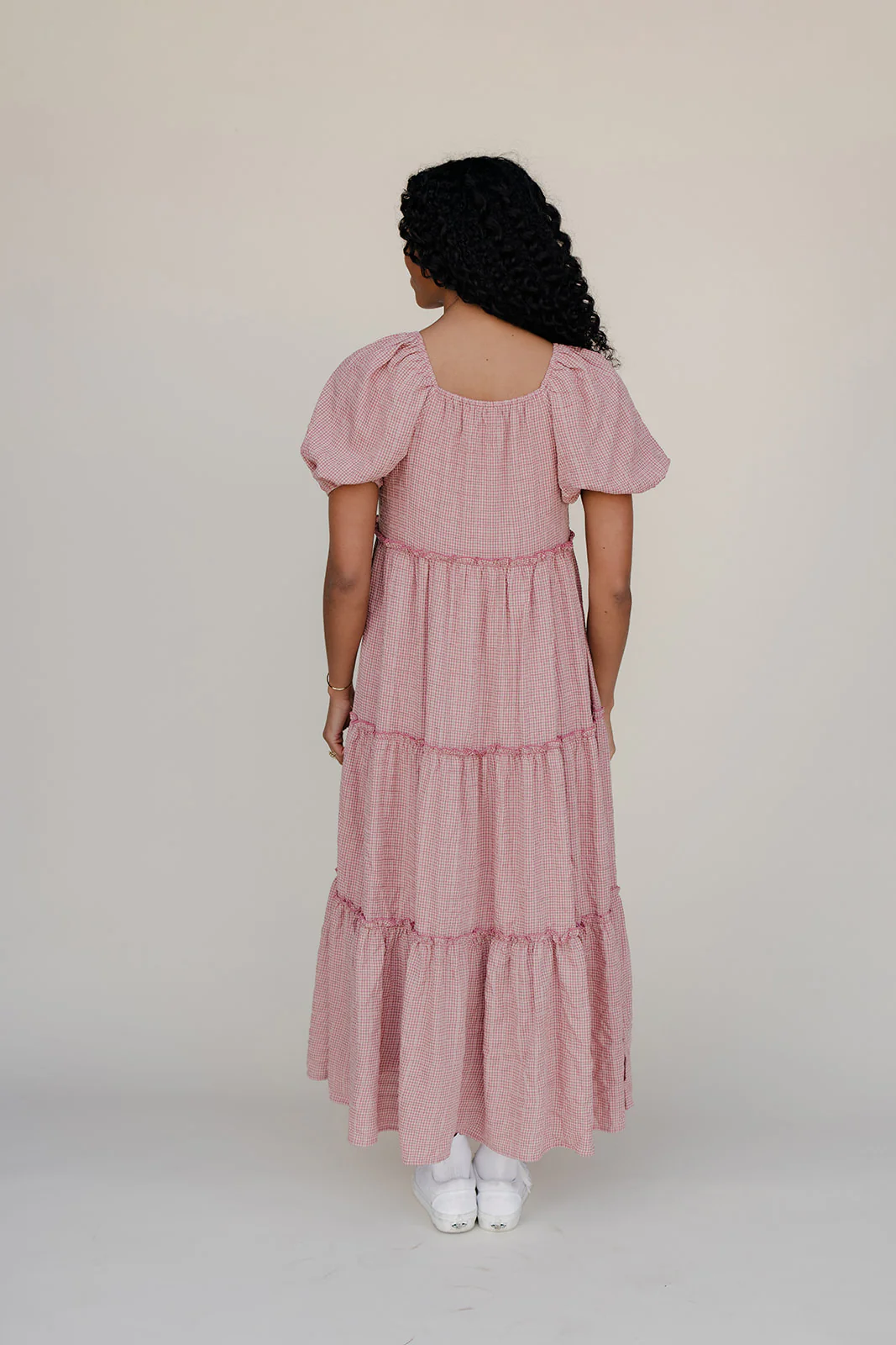 Audie Gingham Tiered Maxi - Image 5