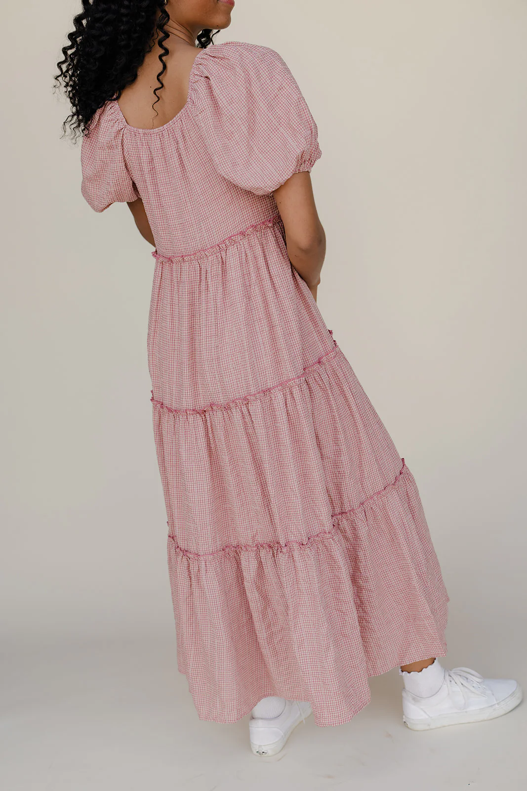 Audie Gingham Tiered Maxi - Image 9