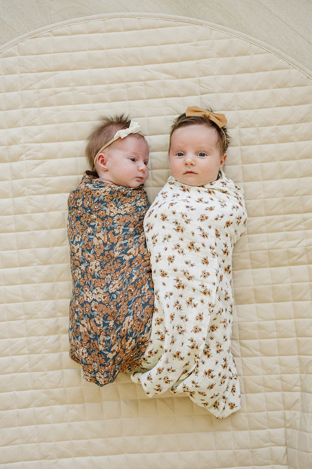 Autumn Bloom Muslin Swaddle Blanket - Image 3