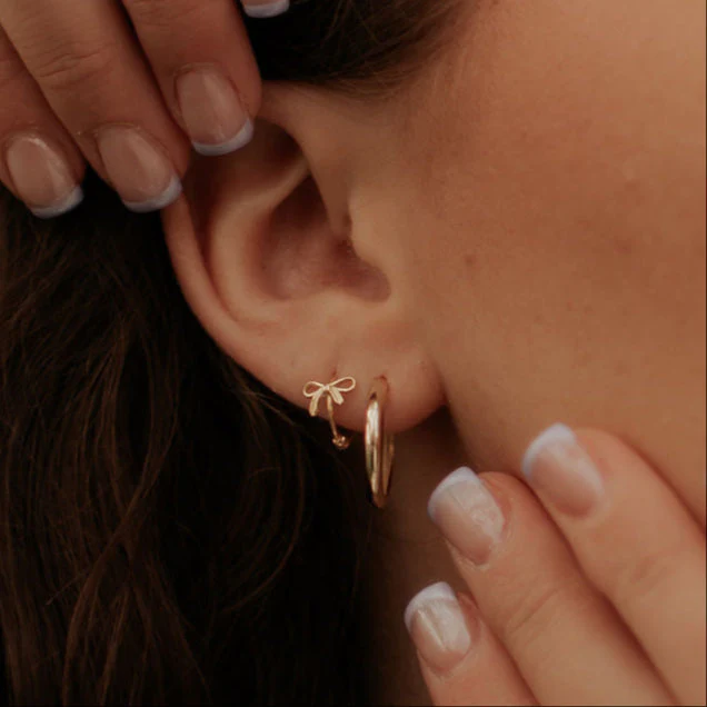 Ava Bow Hoops - Image 2