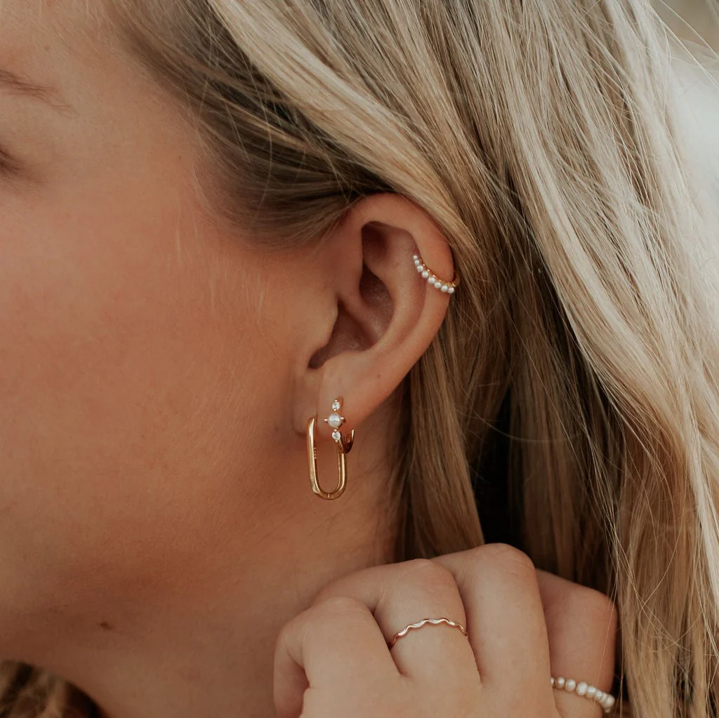 Avery Gold Hoops - Image 2