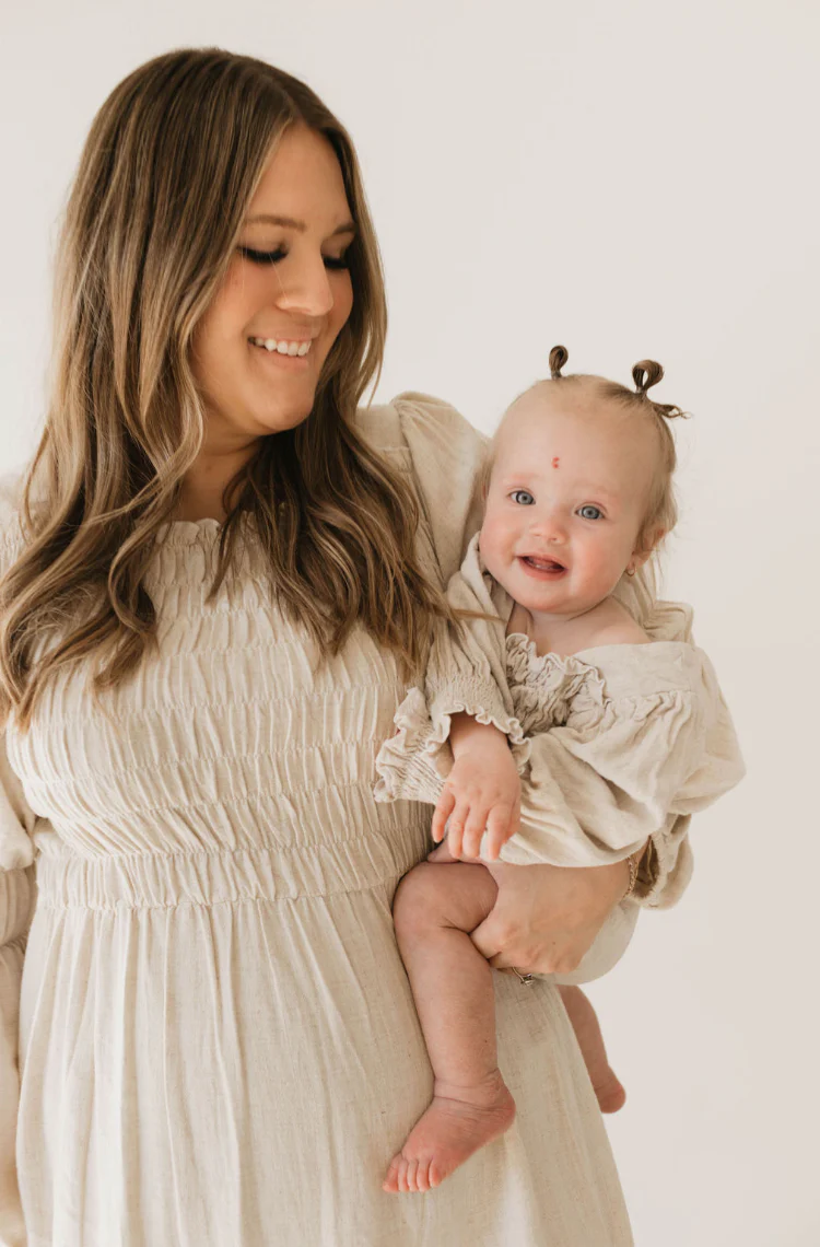 Baby Linen Romper | Flax - Image 5