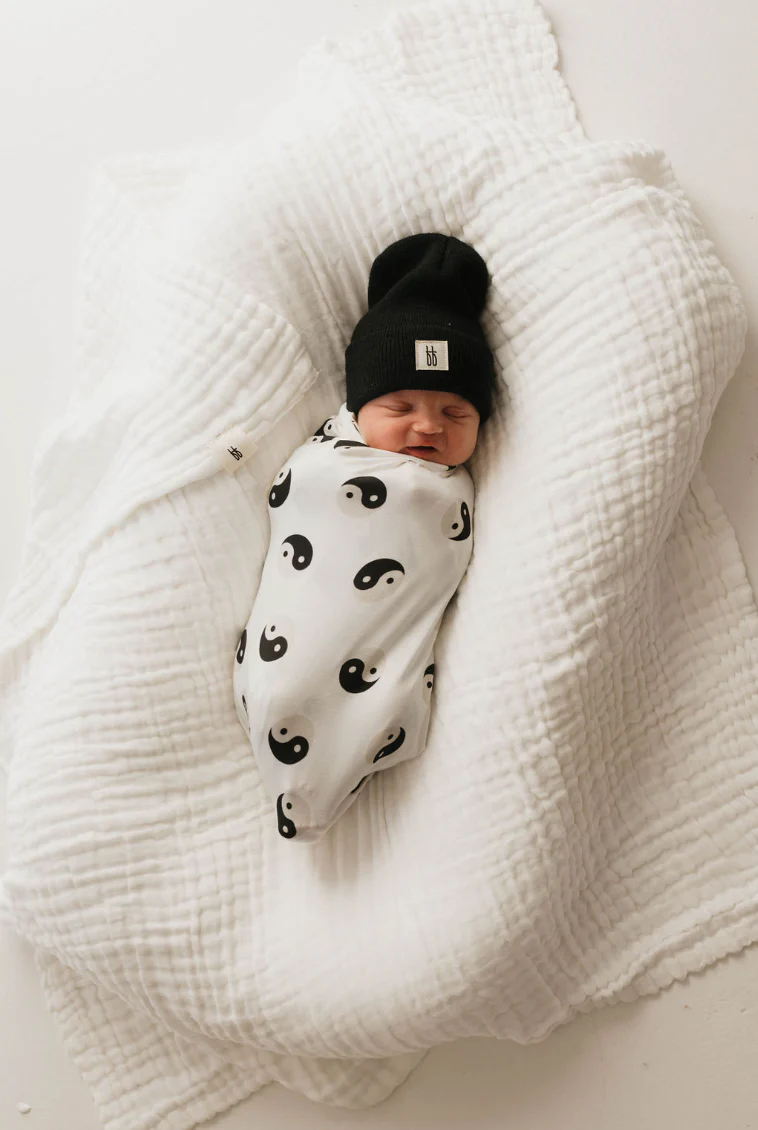 Bamboo Swaddle | Black & White Yin Yang - Image 5