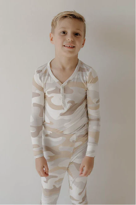 Bamboo Two Piece Pajamas | Camo 2.0