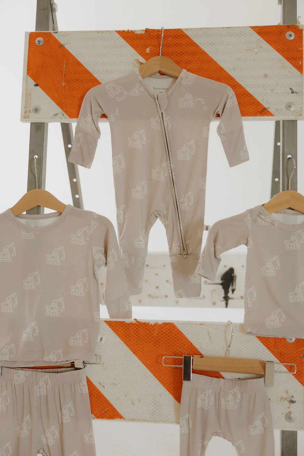 Bamboo Zip Pajamas | Excavator - Image 3