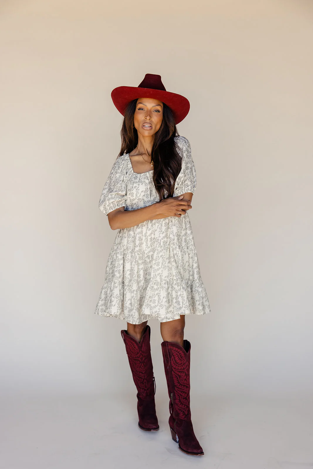 Before Dusk Puff Sleeve Dress - Image 7
