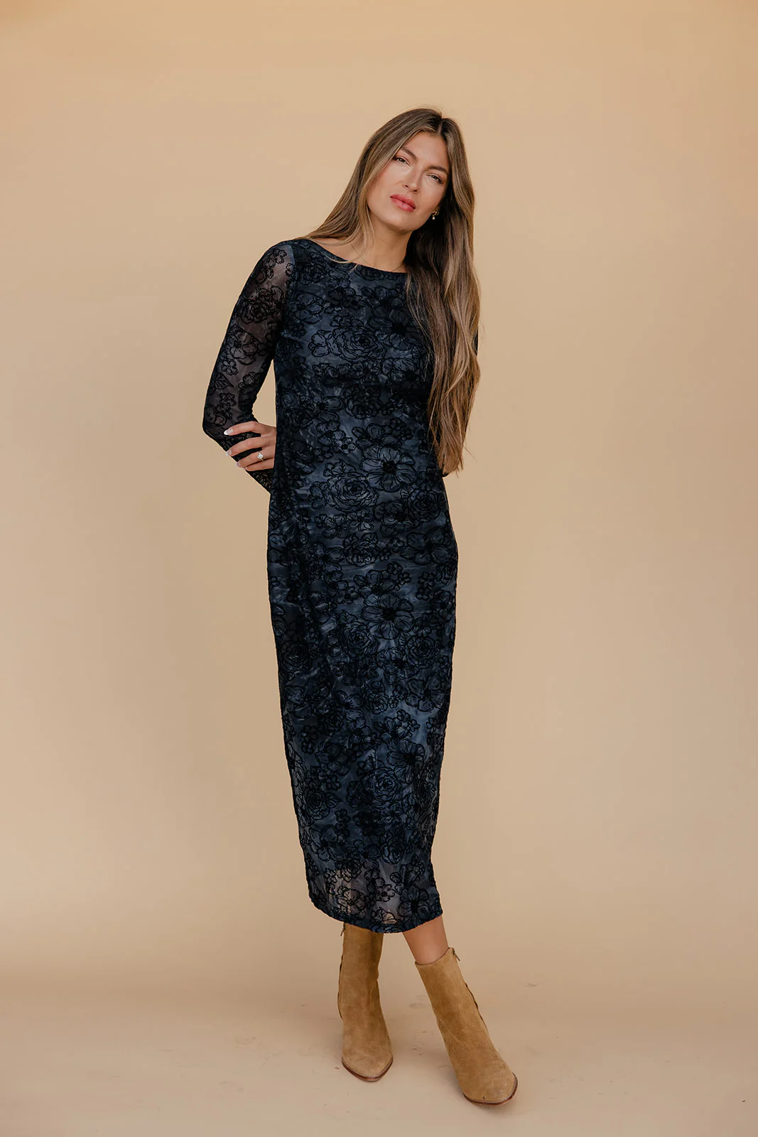 Berry Twilight Lace Dress - Image 8
