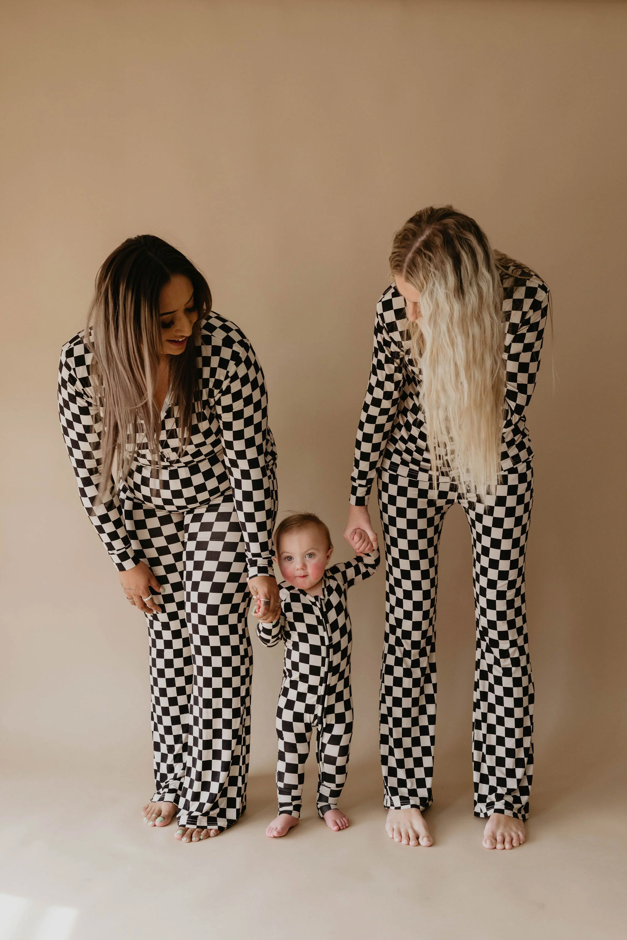 Black Checker | Bamboo Zip Pajamas - Image 7