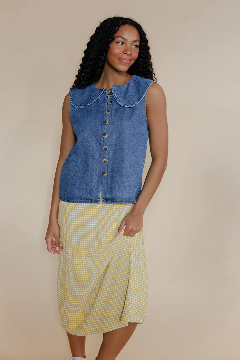 Blue Jay Collared Blouse