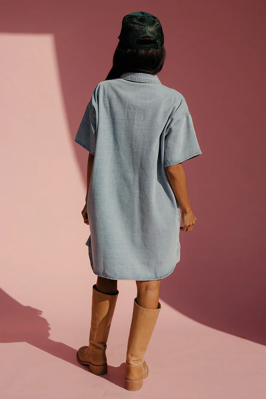 Blueberry Pie Denim Dress - Image 6