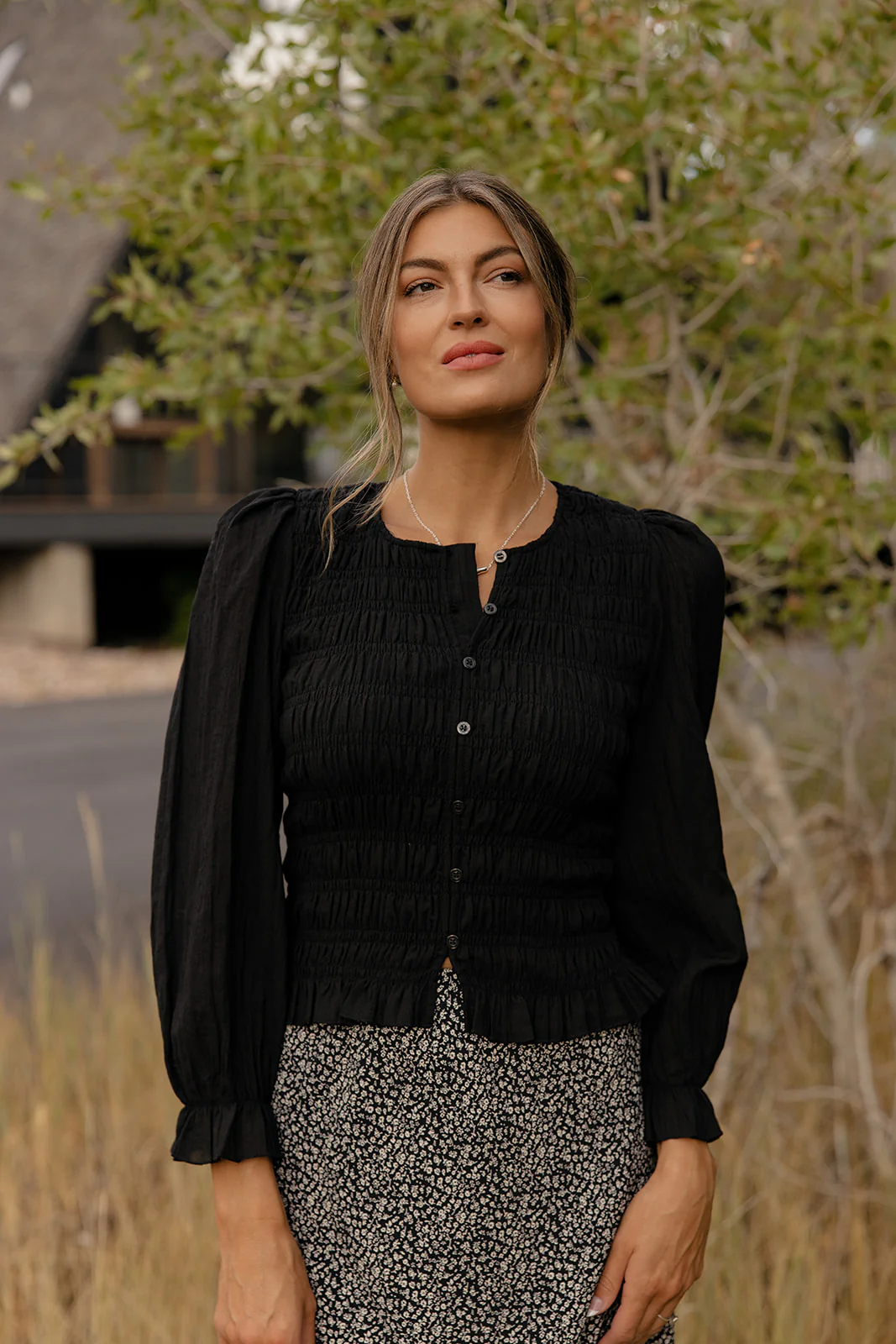 Blushwood Smocked Blouse - Image 11