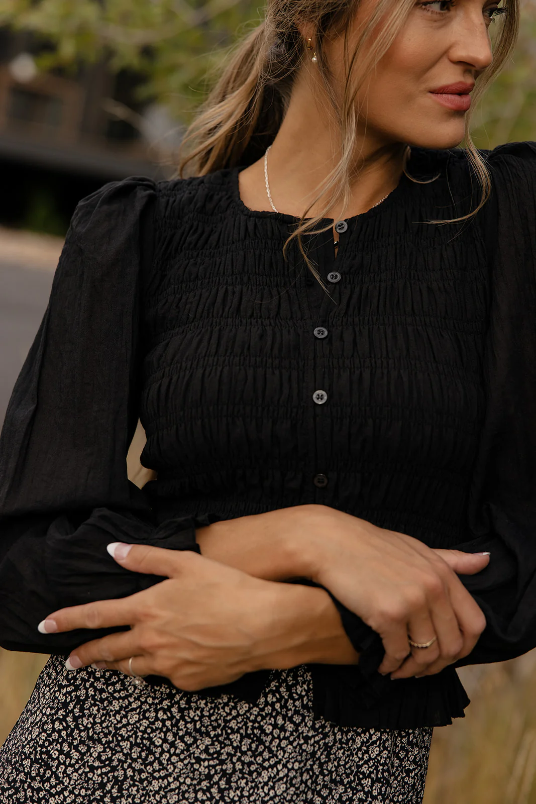 Blushwood Smocked Blouse - Image 13