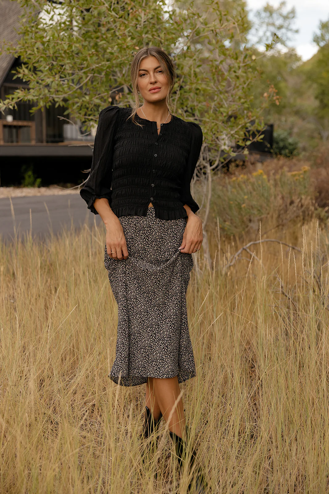 Blushwood Smocked Blouse - Image 15