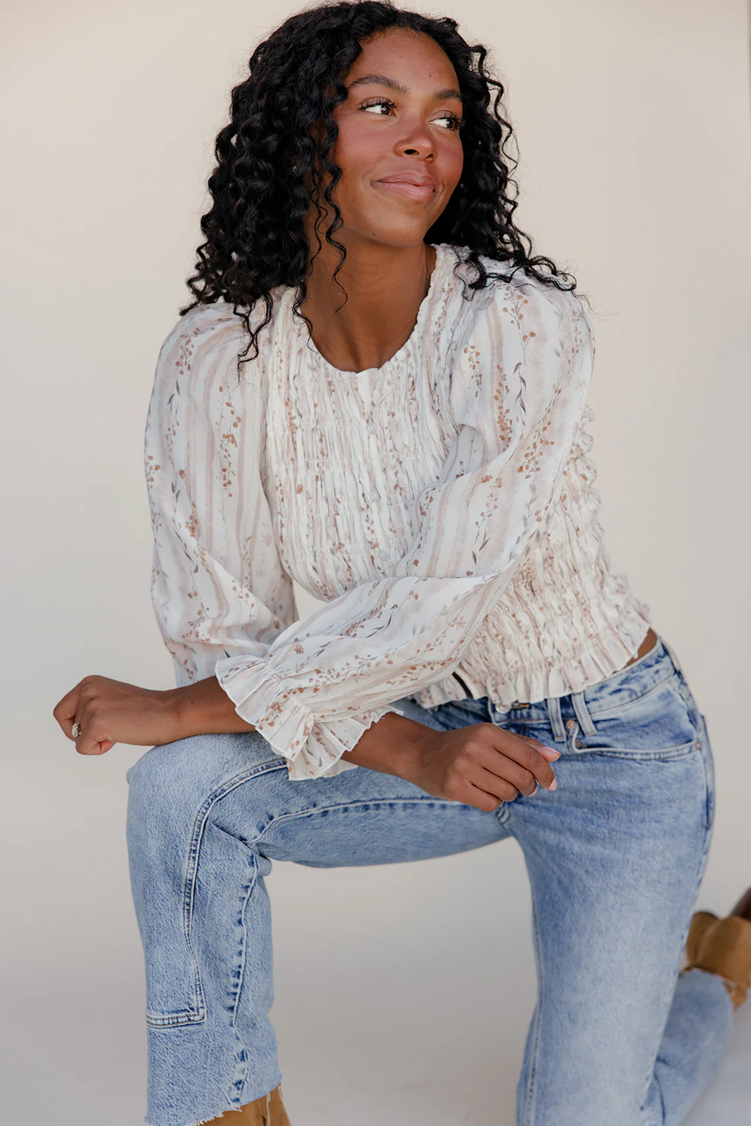 Blushwood Smocked Blouse - Image 6