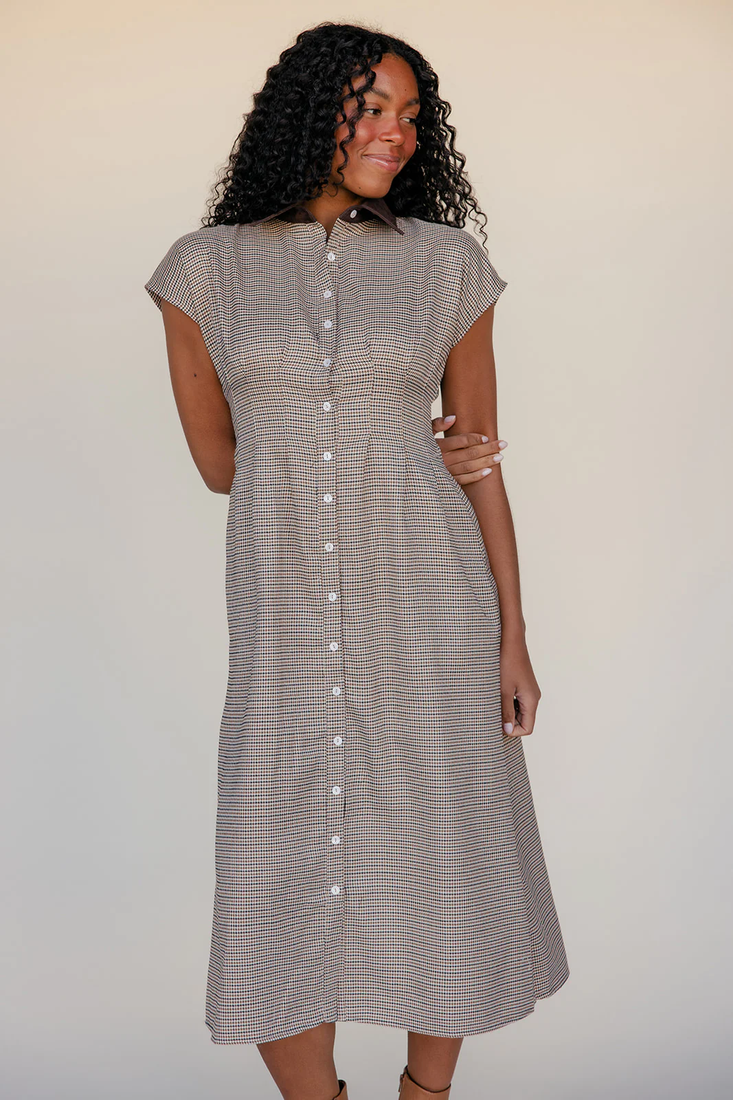 Brownstone Houndstooth Dress - Image 10