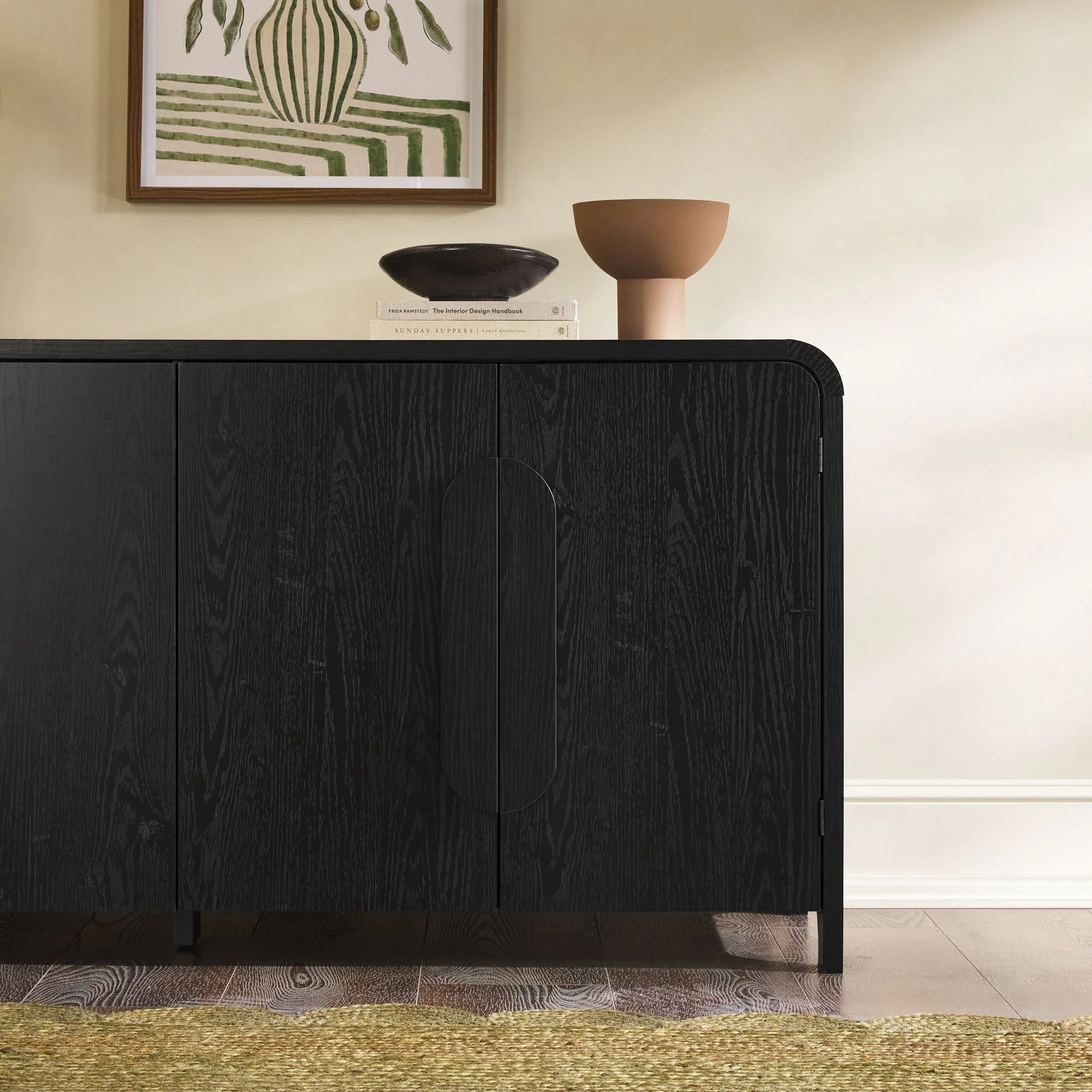 Chantelle 64" Modern Curved Buffet Sideboard & TV Stand - Image 8