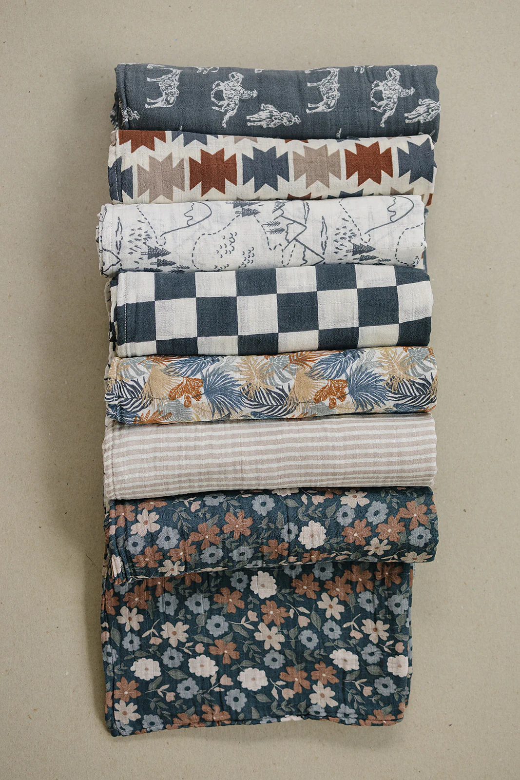 Charcoal Checkered Muslin Swaddle Blanket - Image 4