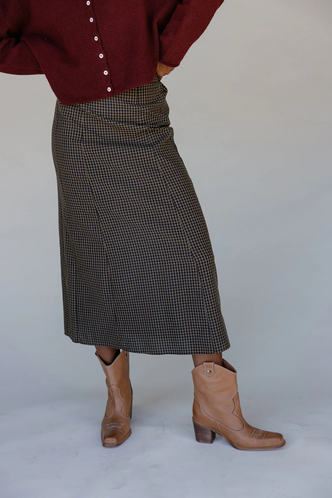 Chestnut Hollow Gingham Skirt - Image 9