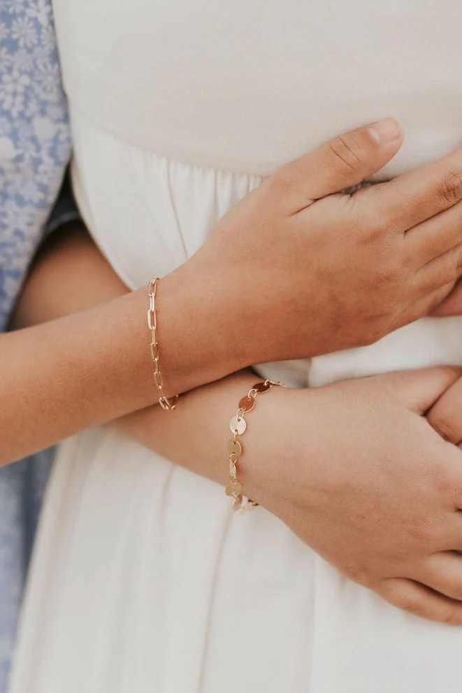 Chloe Gold Filled Coin Bracelet - Image 4