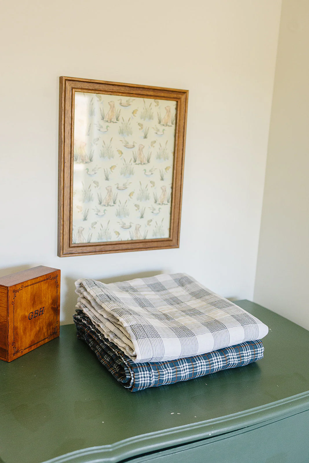 Coastal Plaid + Navy Muslin Quilt - Image 4
