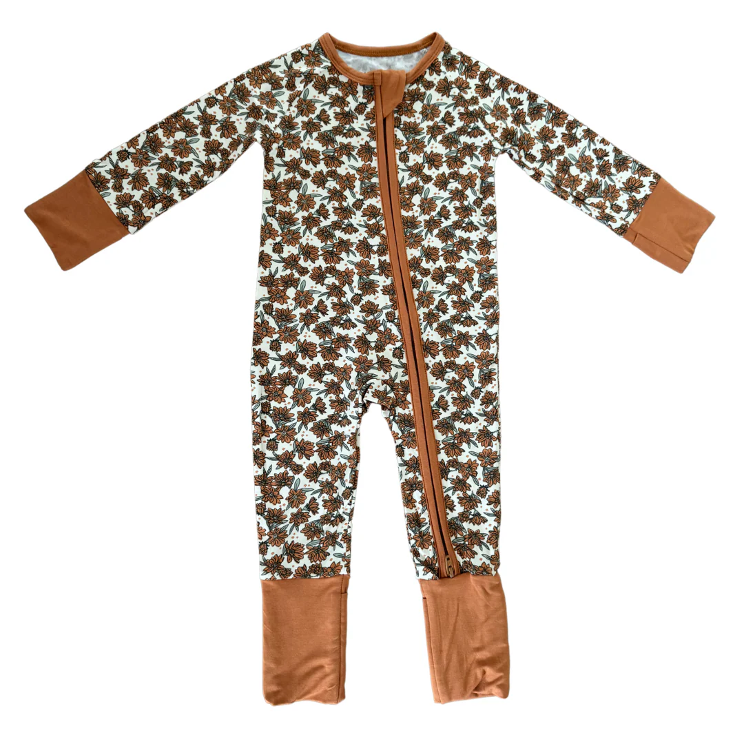 Cream Magnolia Bamboo Zipper - Image 3