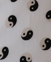 Crib Sheet | Black & White Yin Yang - Image 4