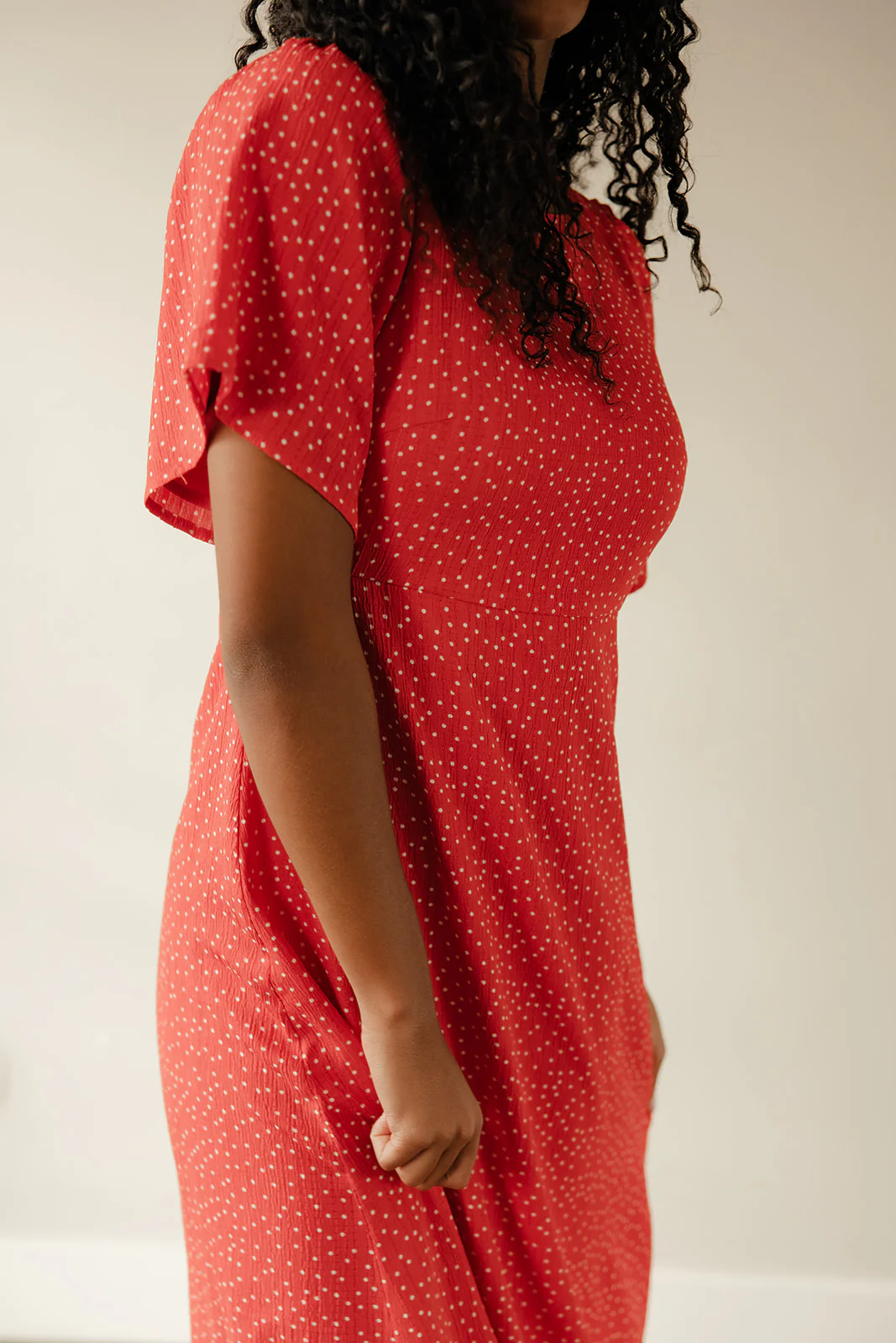 Crimson Hour Midi Dress - Image 11