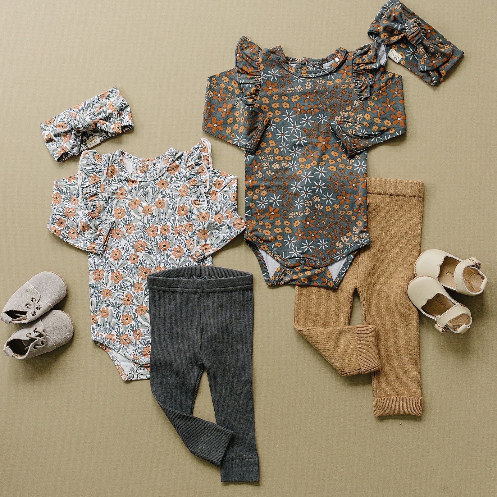 Dainty Meadow Ruffle Sleeve Bamboo Bodysuit - Image 3