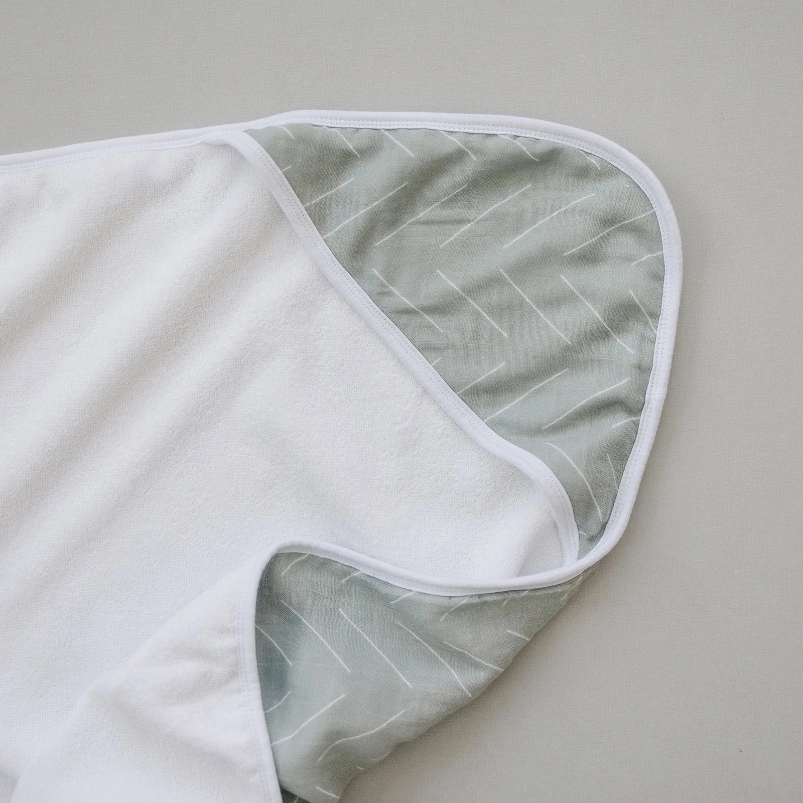 Desert Sage Muslin Hooded Towel - Image 6