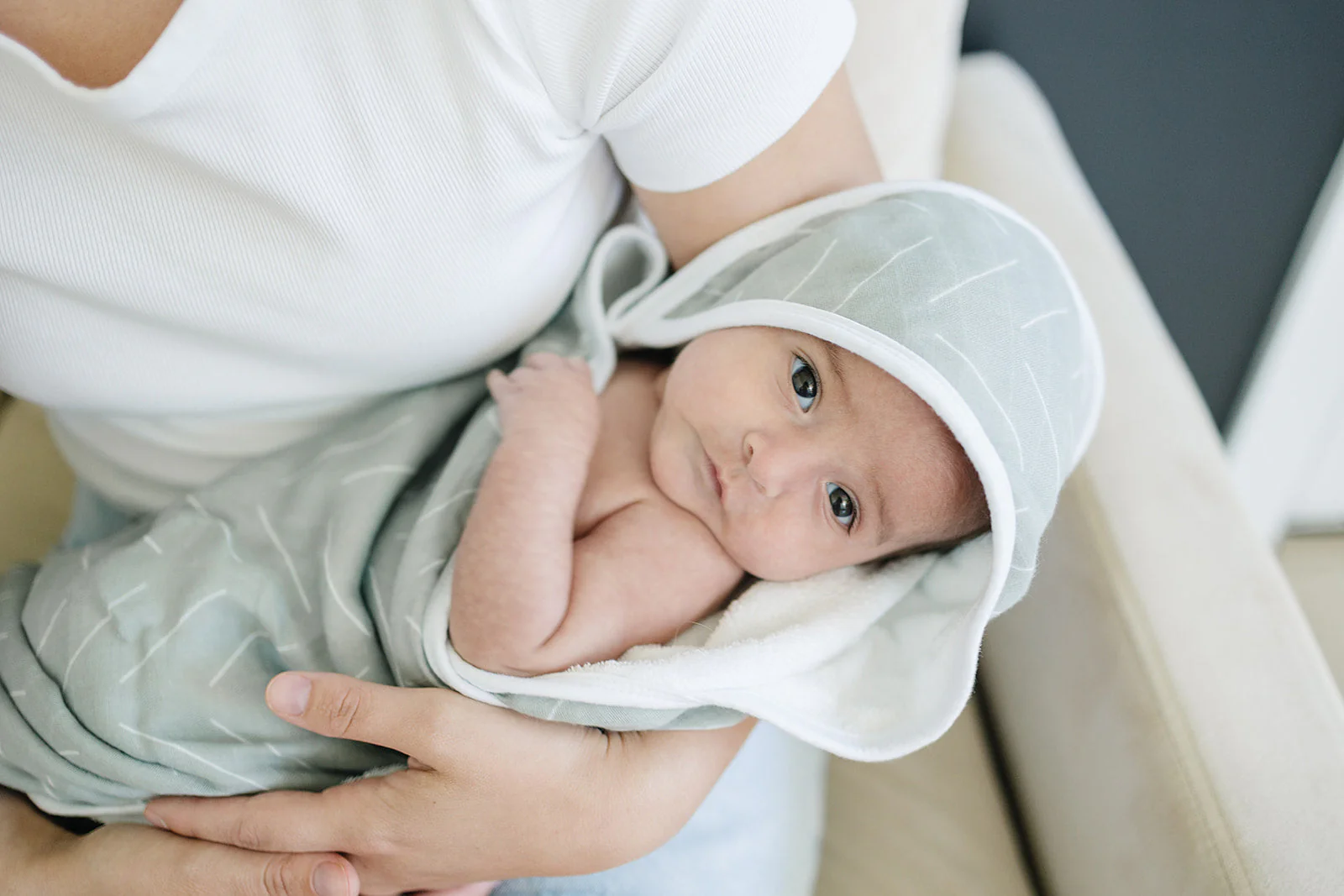 Desert Sage Muslin Hooded Towel - Image 7