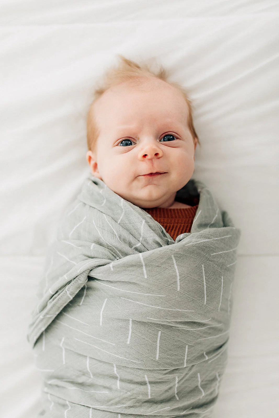 Desert Sage Muslin Swaddle Blanket - Image 2
