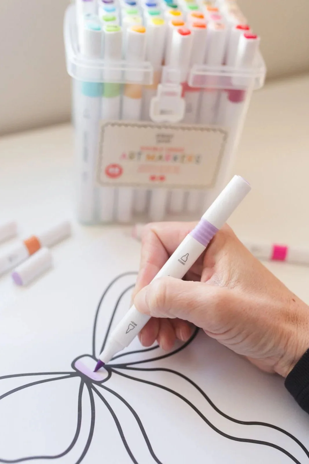 Dual Tip Art Markers Set - Image 3