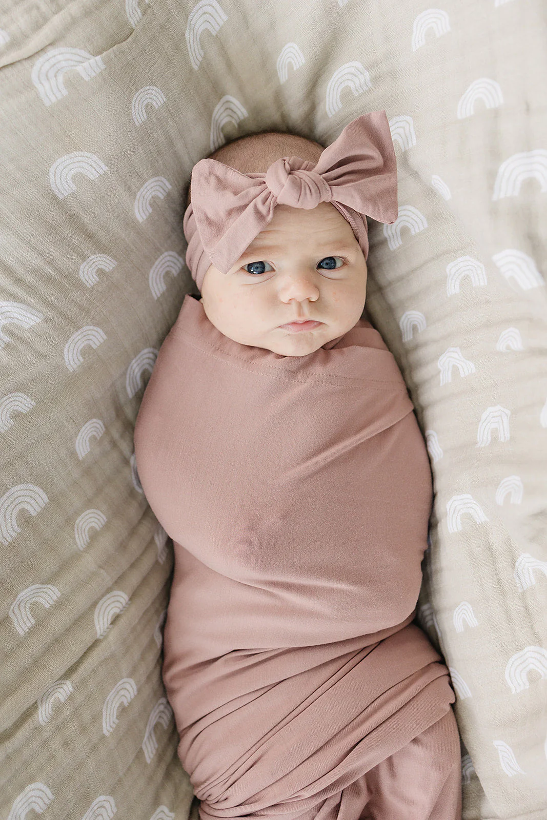 Dusty Rose Bamboo Head Wrap Set - Image 3