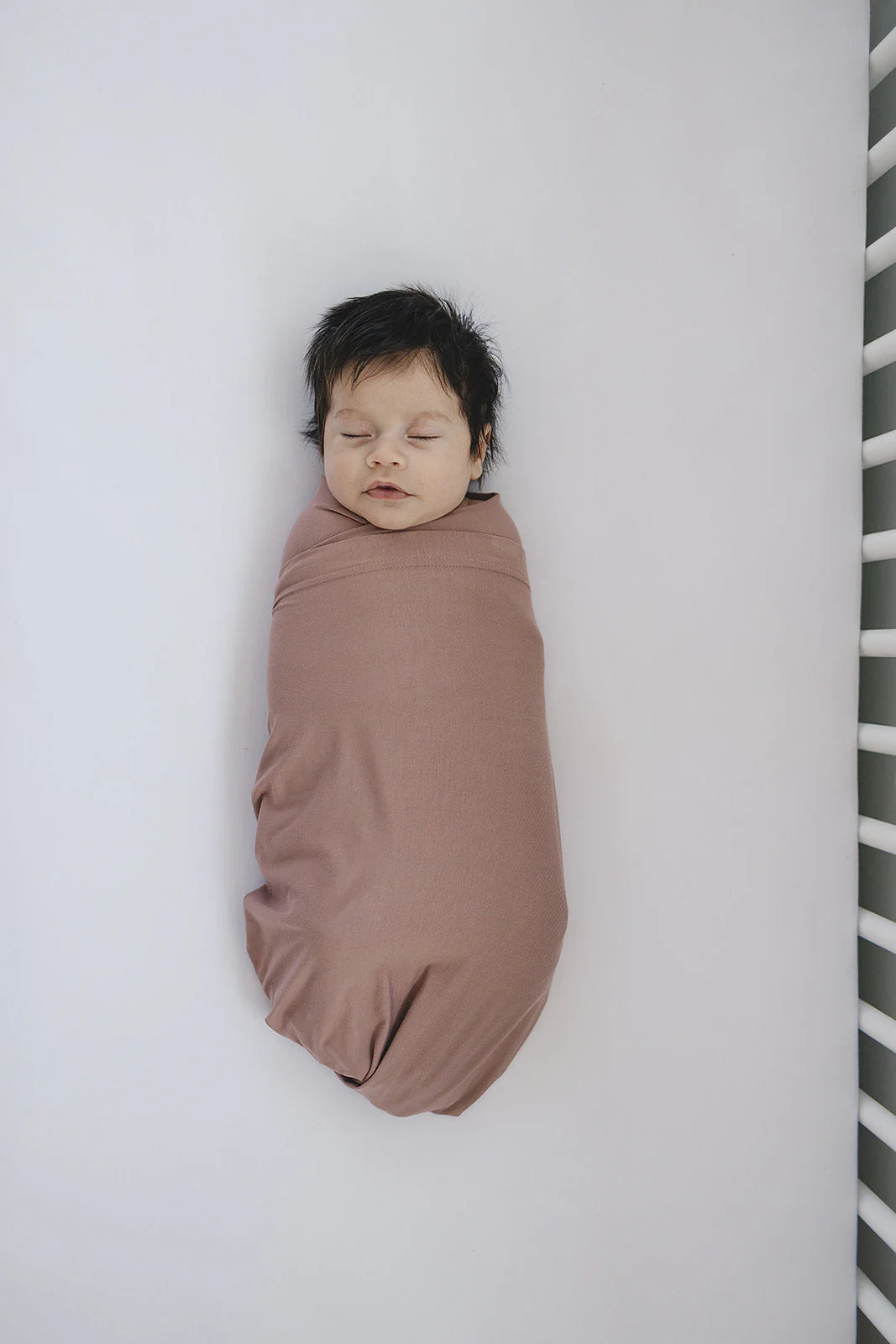 Dusty Rose Bamboo Stretch Swaddle - Image 3