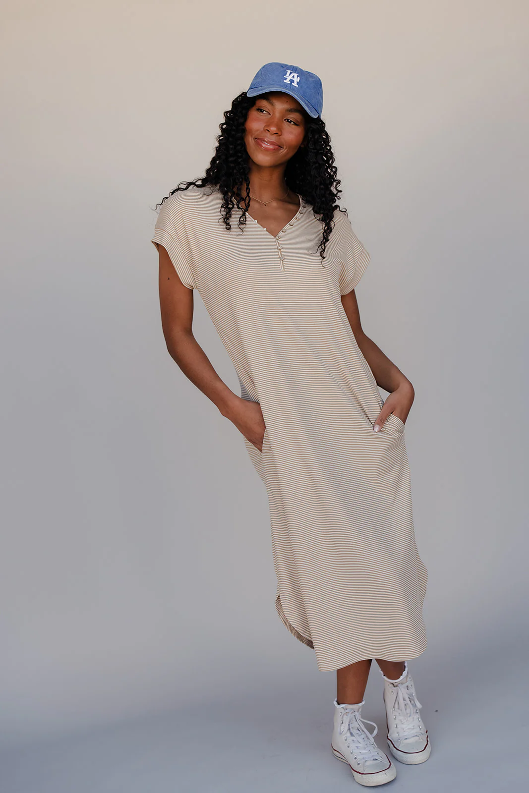 Earthbound Casual Midi Dress