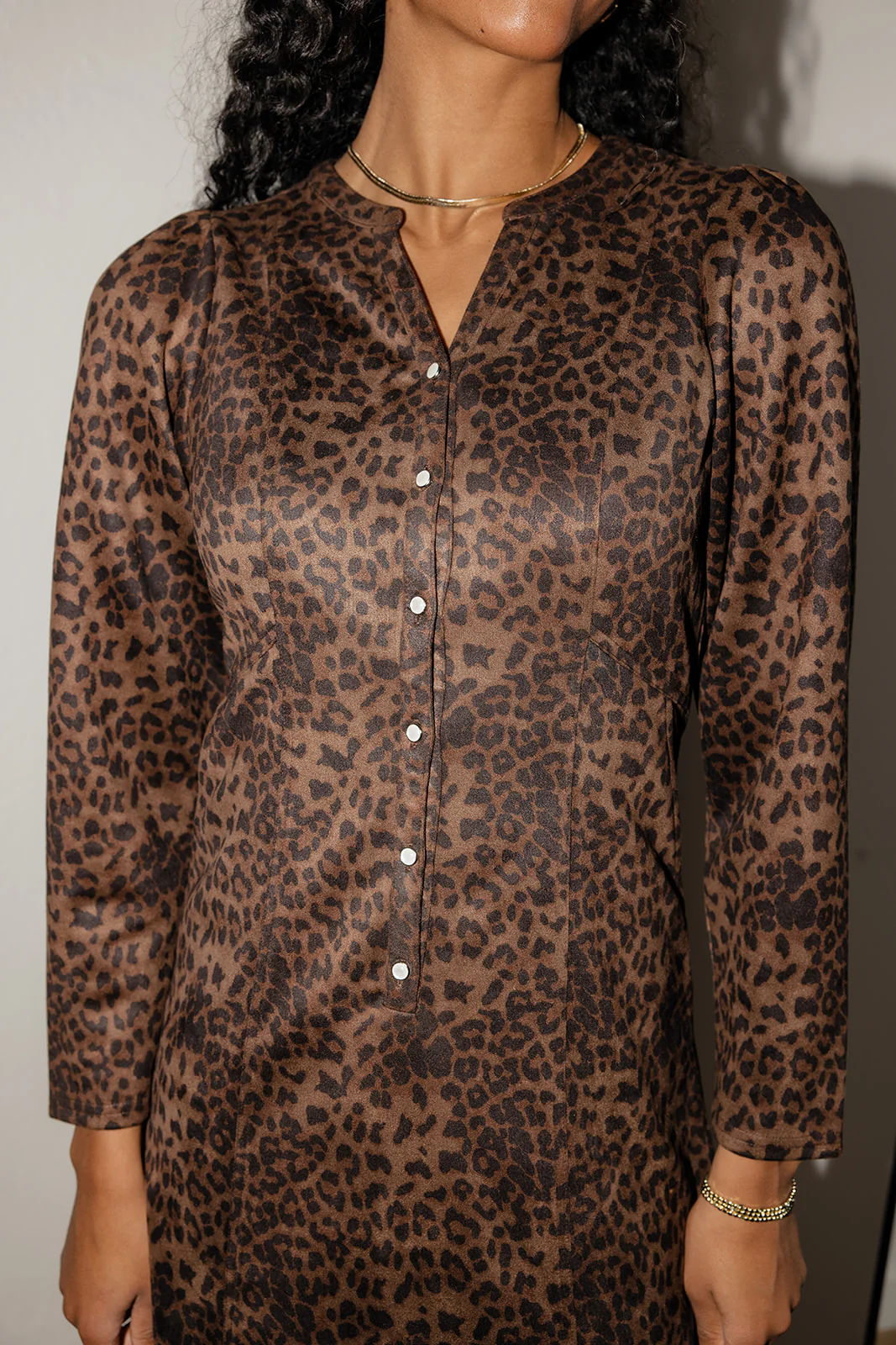 Evelyn Button Dress - Image 16