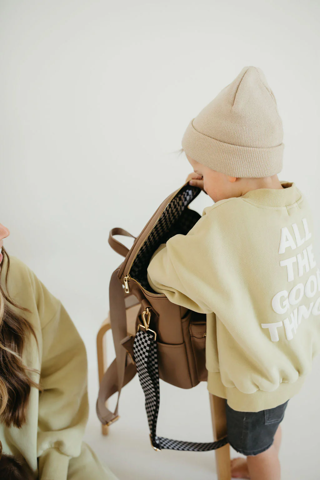 ff Diaper Bag | Taupe - Image 16