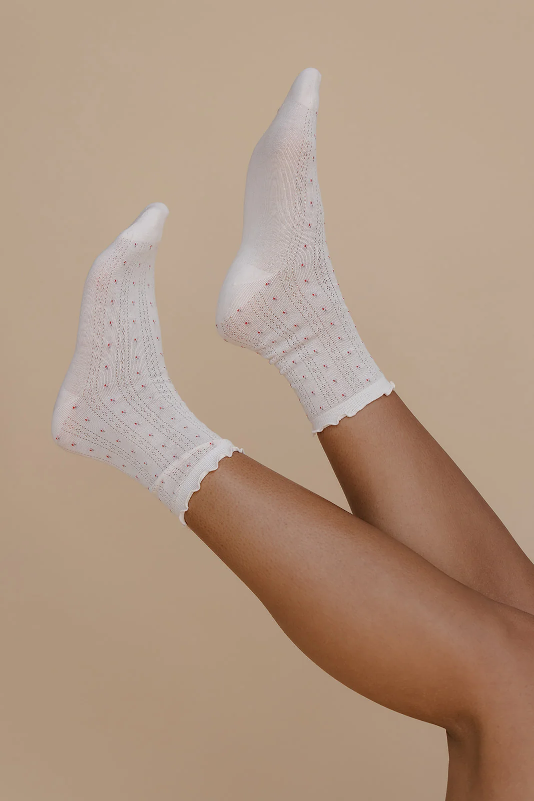 Flora Ruffle Crew Socks - Image 4