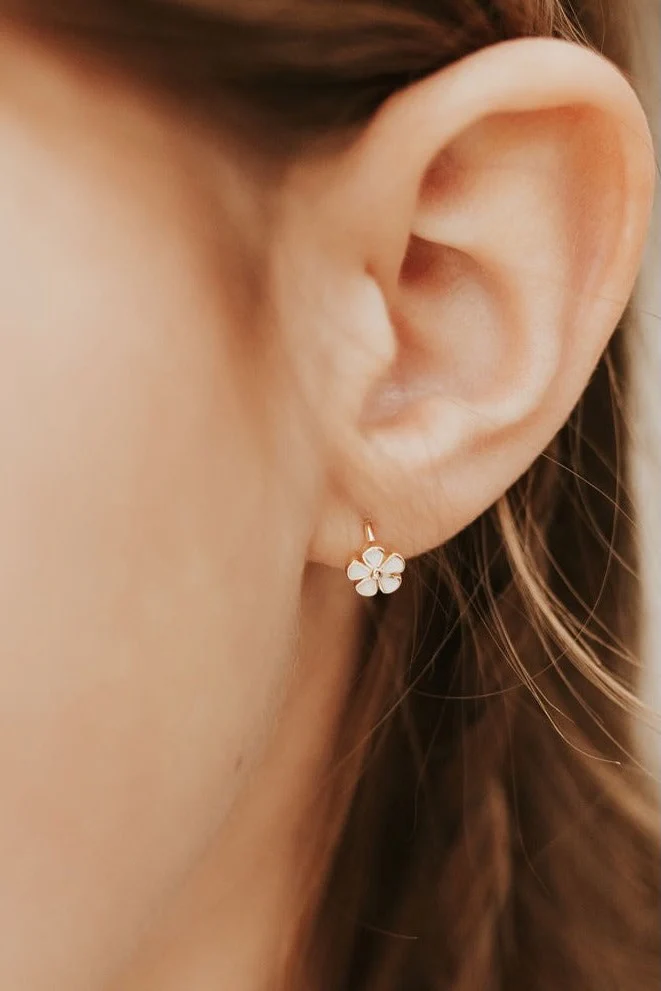 Flower Mini Hoops