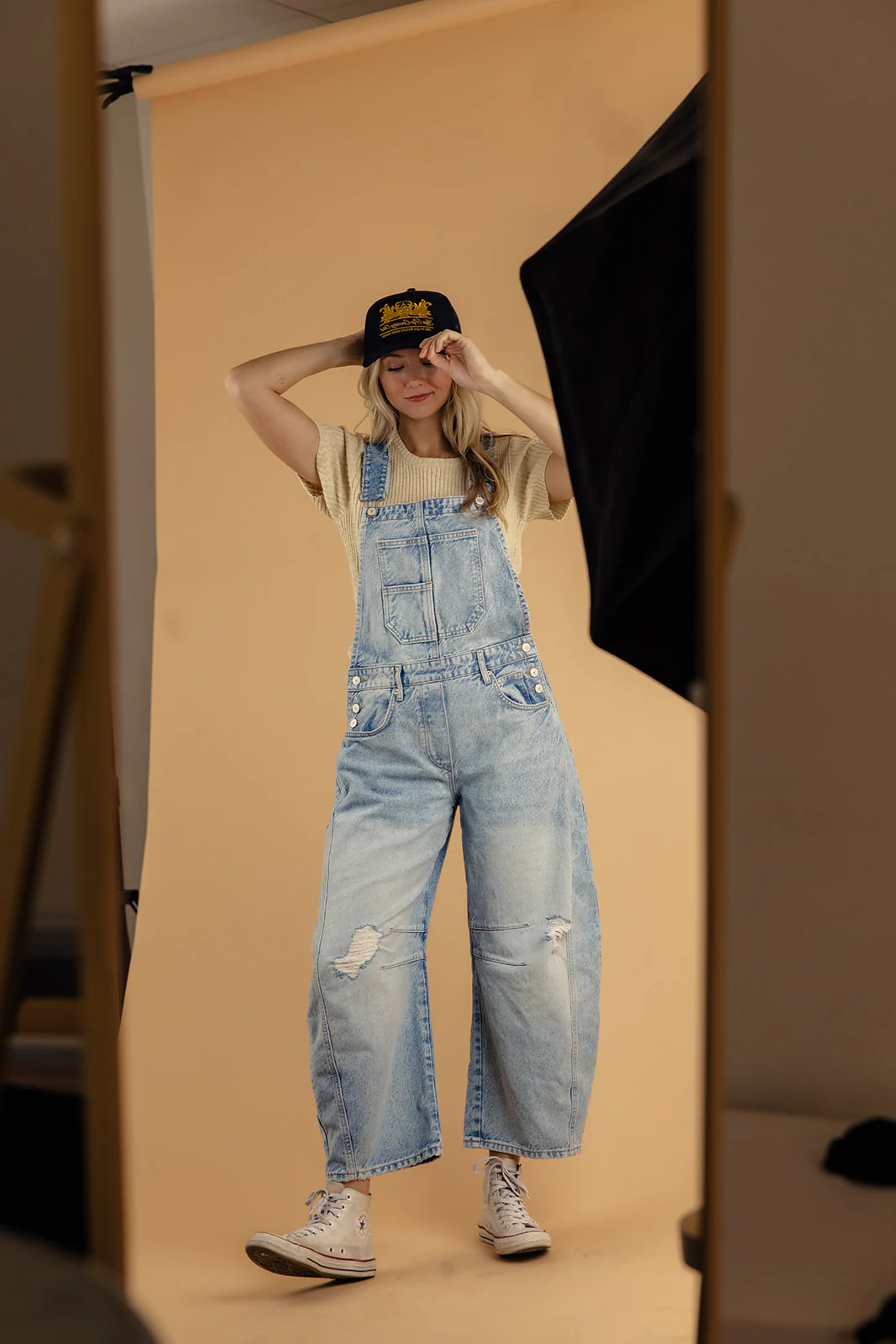 Free People Good Luck Barrel Overalls - Image 8