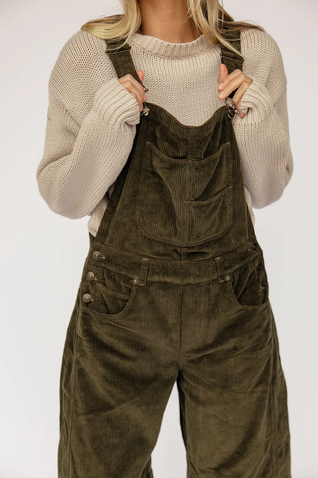 Free People Good Luck Cord Overall - Image 7